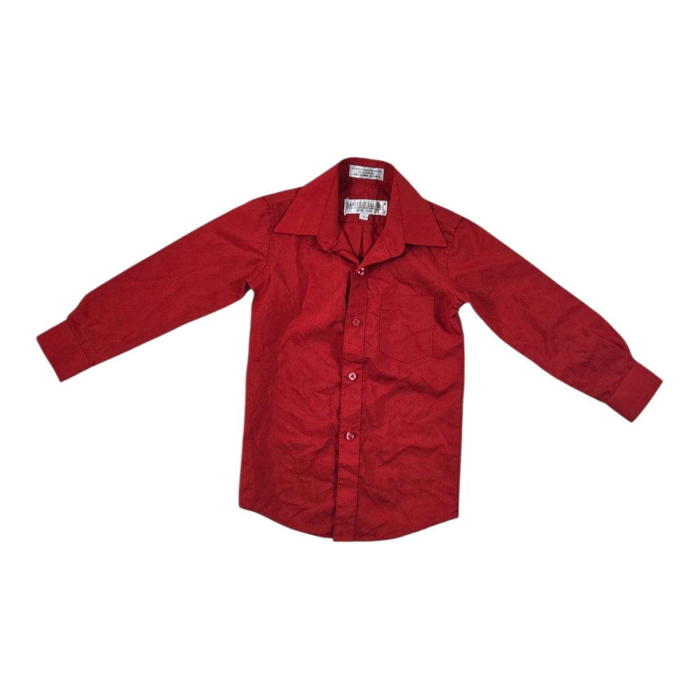Daniel Elissa Kids Red Button-Up Shirt Sz 5